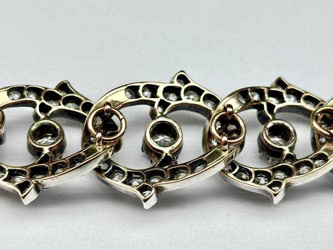 Bracelet Bracelet Belle Époque yellow gold, silver, diamonds 23.10 karats – France, circa 1910–1920 58 Facettes E34
