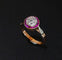 Bague 56 Bague Art Déco Diamants Et Rubis Calibrés, Or 58 Facettes