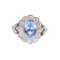 Bague Rosette vintage ornée de diamants et de spinelle 58 Facettes 131528H