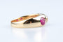 Bague 59 Bague ancienne diamant 1,07 ct et rubis 1,34 ct en or jaune 58 Facettes BGDRUCC1388-107