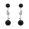 Boucles d'oreilles Susie Otero Boucles d'oreilles Pendantes  Or blanc Diamant, Onyx 58 Facettes 578248CD