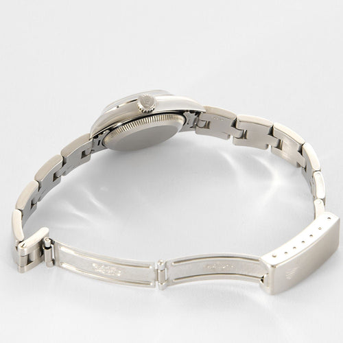 Montre Montre Rolex Oyster Perpetual 26 mm en acier cadran doré Certificat d'Origine 58 Facettes