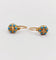 Boucles d'oreilles Boucles d’oreilles dormeuses fleur émail bleu en or 18k 58 Facettes A06471