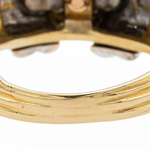 55 Bague Or jaune, Or blanc Diamant 58 Facettes 1639196CN