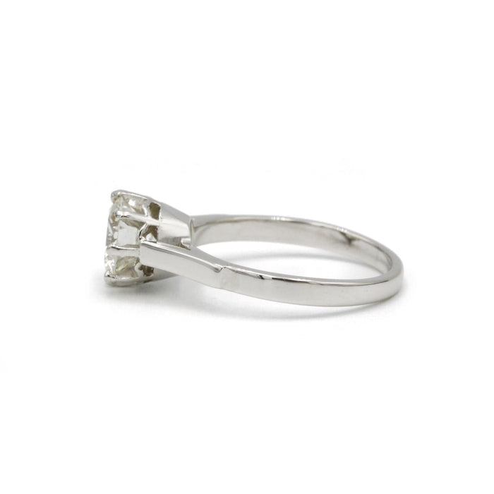 Bague 51 Solitaire or blanc platine - 1,21 carat 58 Facettes 240221R