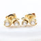Boucles d'oreilles Boucles d'oreilles en or jaune avec diamants taille brillant 58 Facettes 132991