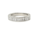 Bague 50 Demi alliance en or blanc et diamants 1.06cts 58 Facettes 33182