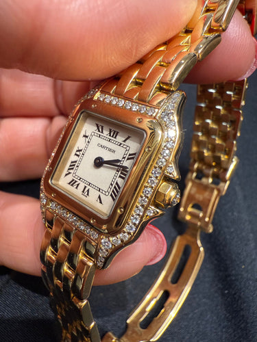 Montre CARTIER - Montre Panthère Or jaune et Diamants 58 Facettes 1.0000811/1