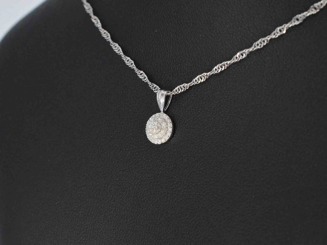 Pendentif Pendentif en or blanc avec diamants 58 Facettes 2026