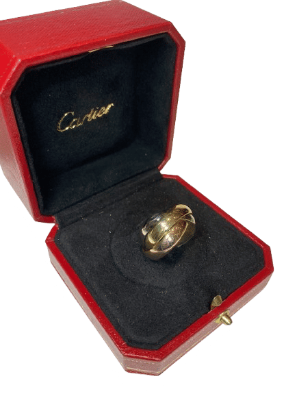 Bague 55 CARTIER - bague trinity grand modèle 3 ors 58 Facettes 240456