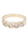 Bague 54 Demi-alliance or jaune diamants tressée 58 Facettes 092111