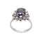 Bague 56 Bague marguerite en or saphir et diamants 58 Facettes