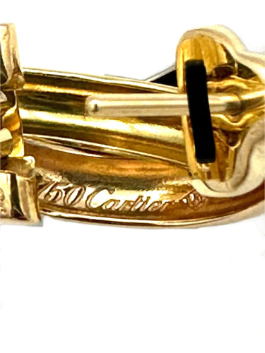 Boucles d'oreilles CARTIER. Collection "Trinity Classique ", boucles d'oreilles 3 ors 58 Facettes