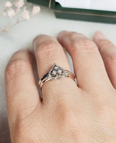 Bague 58.5 Bague Diamants Or rose 58 Facettes 473