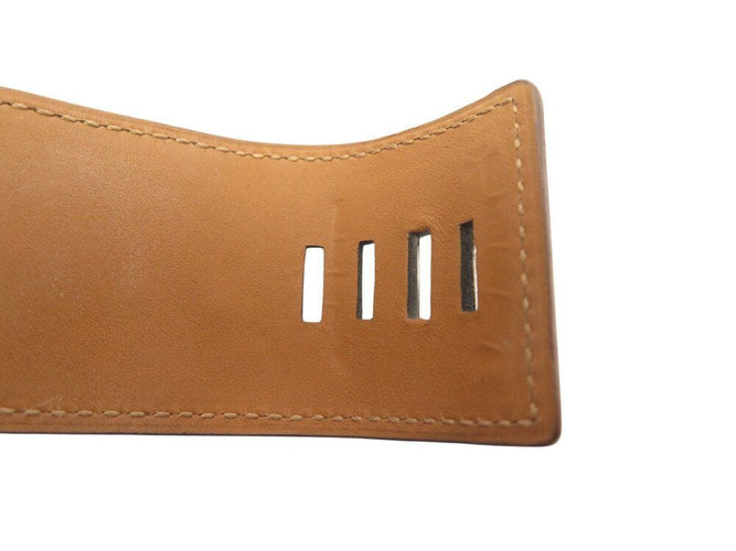 Collier bracelet HERMES medor collier de chien cdc en cuir de crocodile alligator 58 Facettes 268023