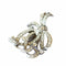 Broche Broches rétro en diamant (2 pièces) Platine - 4,36 ct 58 Facettes A1156