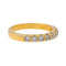Bague 53 Bague Demi alliance Or jaune Diamant 58 Facettes 4113262CN
