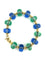Bracelet MARINA B. Collection "Milano pneus", bracelet or jaune et perles de verre 58 Facettes