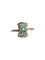 Bague 57 Bague ancienne or jaune émeraude 58 Facettes