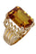 Bague 53 BAGUE ANCIENNE SAPHIR JAUNE 58 Facettes 083821