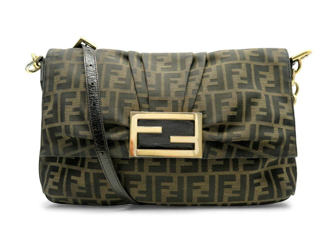 FENDI 手提包 baguette 8bt163 帆布标志 monogramme zucca 单肩带 