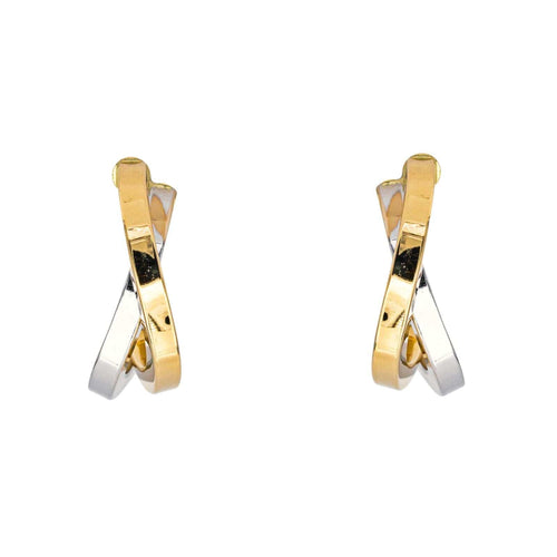 Boucles d'oreilles Boucles d'oreilles  Créoles  Or jaune, Or blanc 58 Facettes 4815899CN