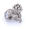 Broche BROCHE ANTIQUE en OR blanc 18 KT 58 Facettes