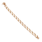 Bracelet Bracelet gourmette or rose. 58 Facettes 34800