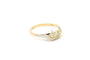 Bague 55 Bague art déco en or jaune et blanc sertie de diamants 58 Facettes B522