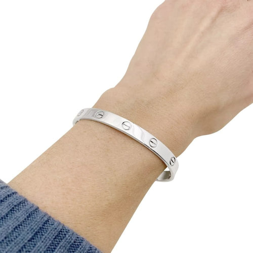 Bracelet Bracelet Cartier, "Love", or blanc. 58 Facettes 34766