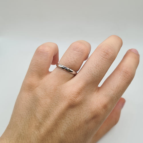 Bague 52 Alliance en platine 58 Facettes