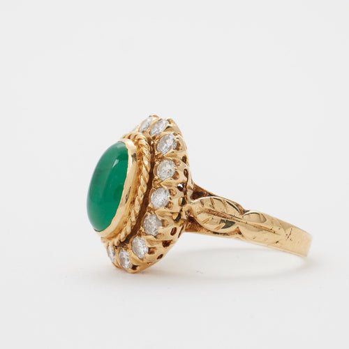 Bague 54 Bague émeraude et diamants 58 Facettes