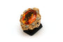 Bague 50 Bague en or jaune sertie d'une citrine et de diamants 58 Facettes 20348