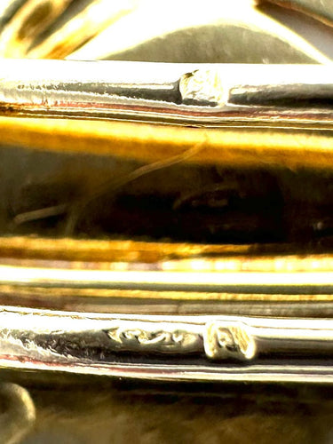 Broche HERMES7GEORGES LENFANT. Broche vintage or jaune 18K 58 Facettes