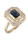 Bague Bague moderne saphir et diamants 58 Facettes 088461