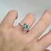 Bague 53.5 Bague solitaire or blanc diamant naturel LFG 58 Facettes