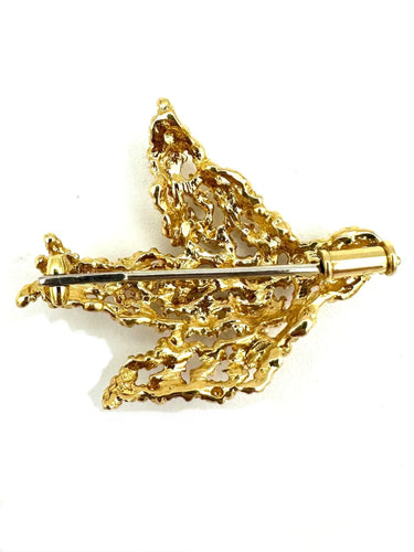 Broche GILBERT ALBERT. Broche or jaune 18K 58 Facettes