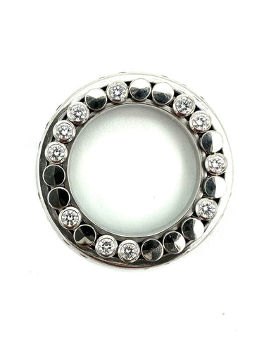 Bague 55 BUCHERER. Bague "Dizzler" or blanc 18K et diamants 58 Facettes