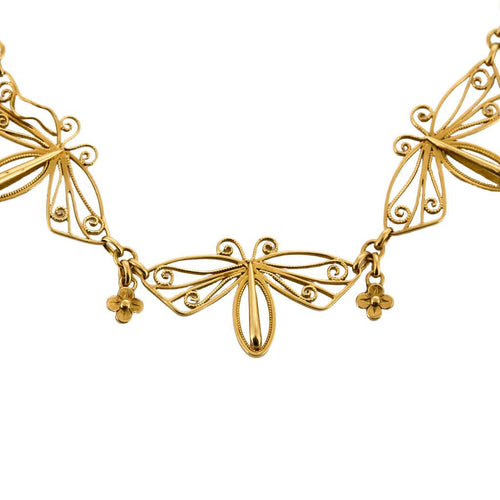 Collier Collier draperie or jaune 58 Facettes CHAL0172