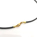 Collier Collier cuir en or jaune et perle 58 Facettes