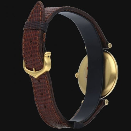 Montre Cartier Montre Must De Cartier Vermeil 58 Facettes MT43105