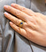 Bague 55 Bague or jaune saphir ovale et diamants 58 Facettes