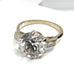 Bague Bague or jaune, diamant 4,17 carats et diamants baguettes 58 Facettes AB418