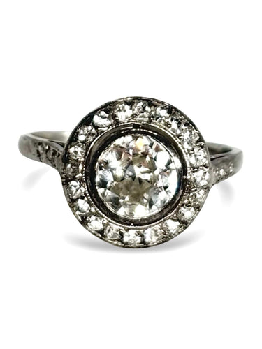 Bague 49 Bague platine et diamants 1,05 ct 58 Facettes 1340