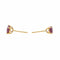 Boucles d'oreilles Boucles d'oreilles Puces Or jaune Rubis 58 Facettes 4021228RV
