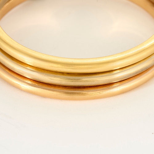 Bracelet CARTIER - Mobilis- Rare Bracelet en or de trois couleurs. 58 Facettes 58CF5