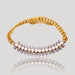 Bracelet Bracelet Napoléon III or jaune perles et diamants 58 Facettes 34000002