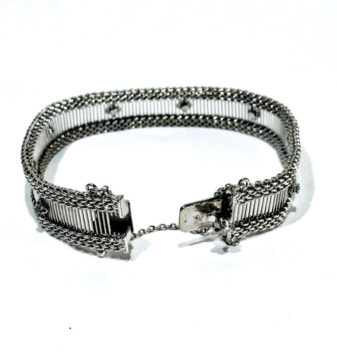 Bracelet BRACELET EN OR BLANC ET DIAMANTS 58 Facettes