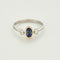 Bague 65 Bague en or jaune, or blanc, Tanzanite et diamants 58 Facettes RAM3128