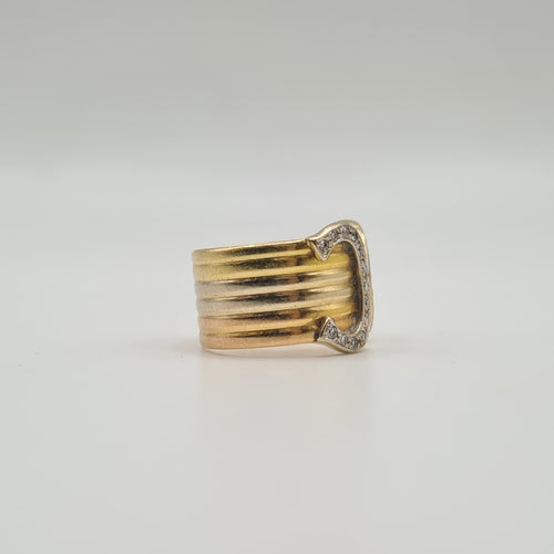 Bague 48.5 Cartier - Bague 3 ors 18 carats sertie de diamants 58 Facettes